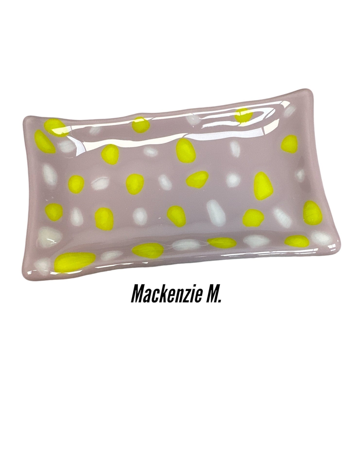 Mackenzie handmade Glass soap dish