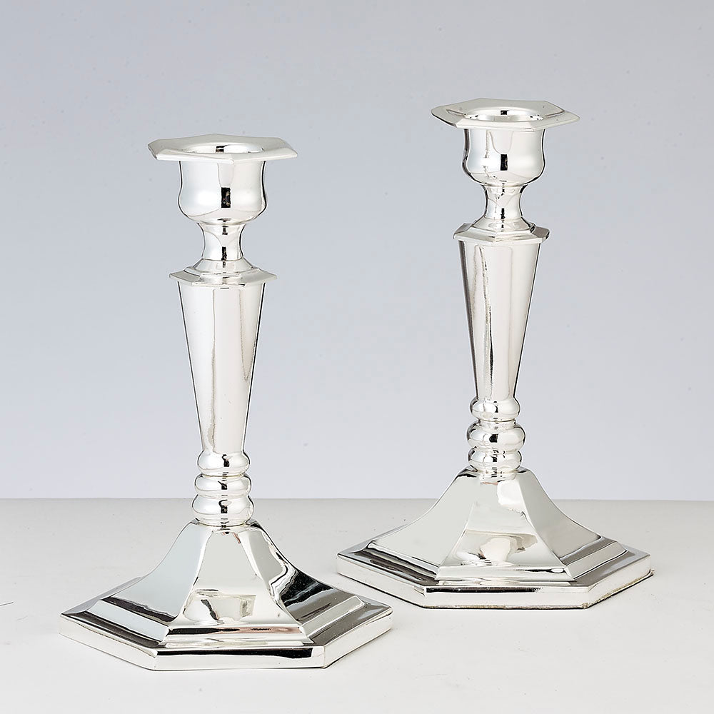 Silverplated Candlesticks Set - 6"