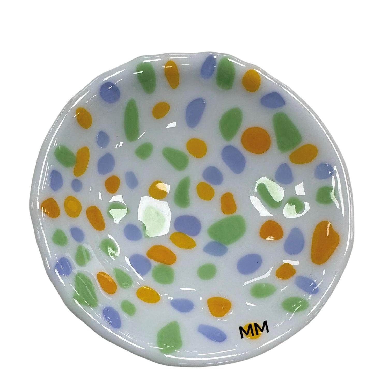 Mackenzie Mudd-Fused Glass Multicolor Bowl
