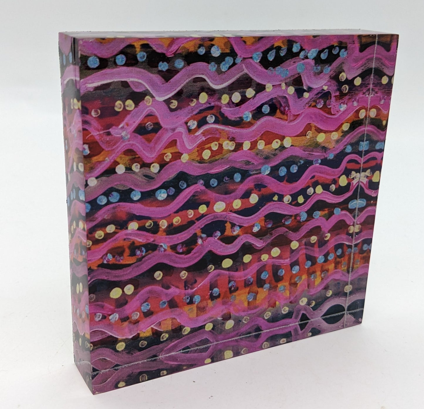 Maggie's Sound Wave Acrylic Block