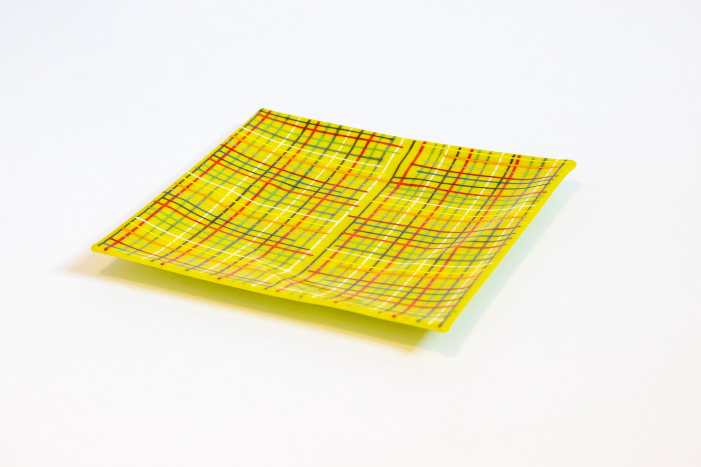 green plate with grid lines