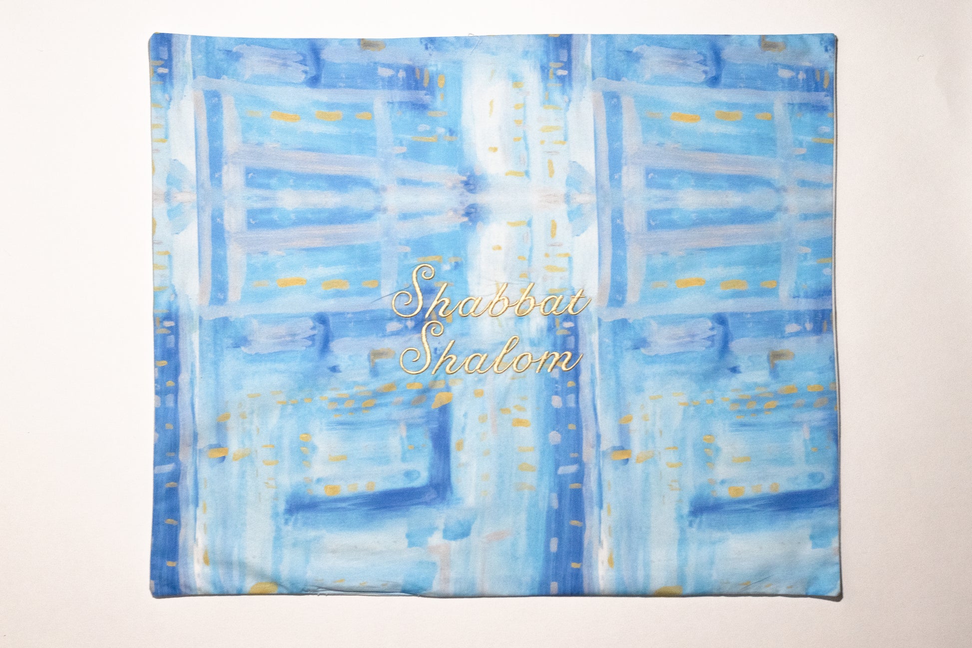 challah cover with shabbat shalom