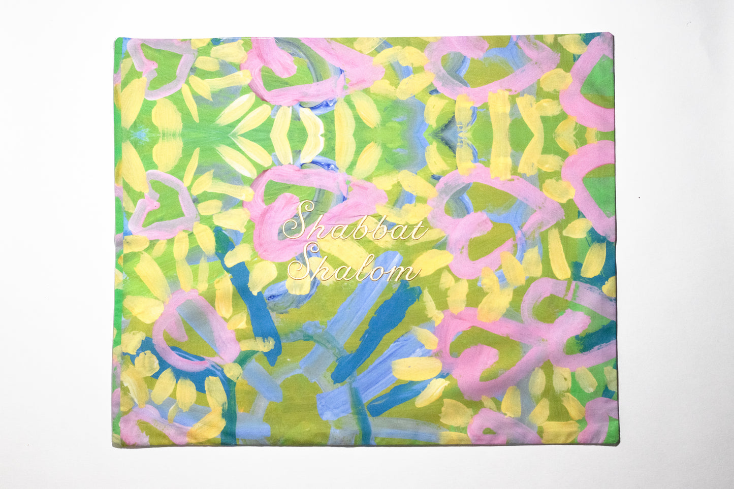 challah cover with shabbat shalom