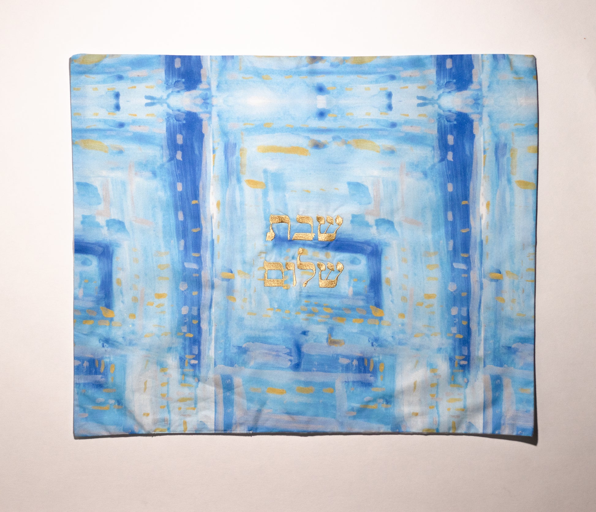 challah cover with shabbat shalom