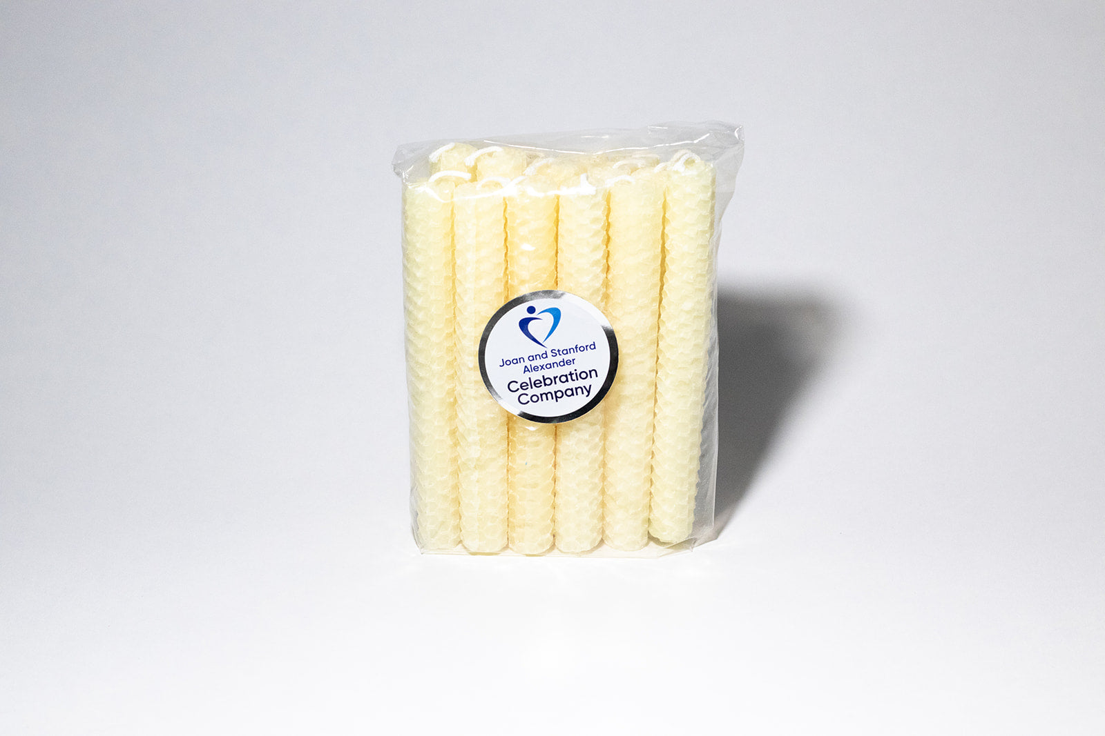 Package of 16 Summer Shabbat candles in clear package