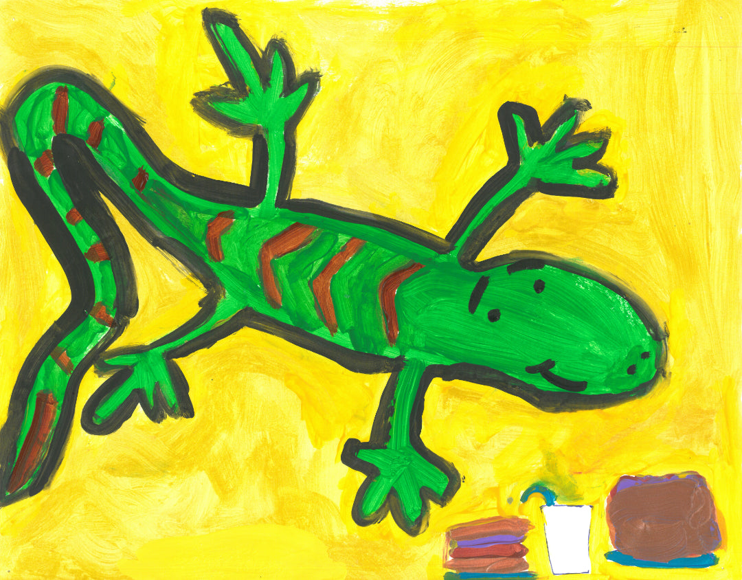 Larry the Lizard at Lunch