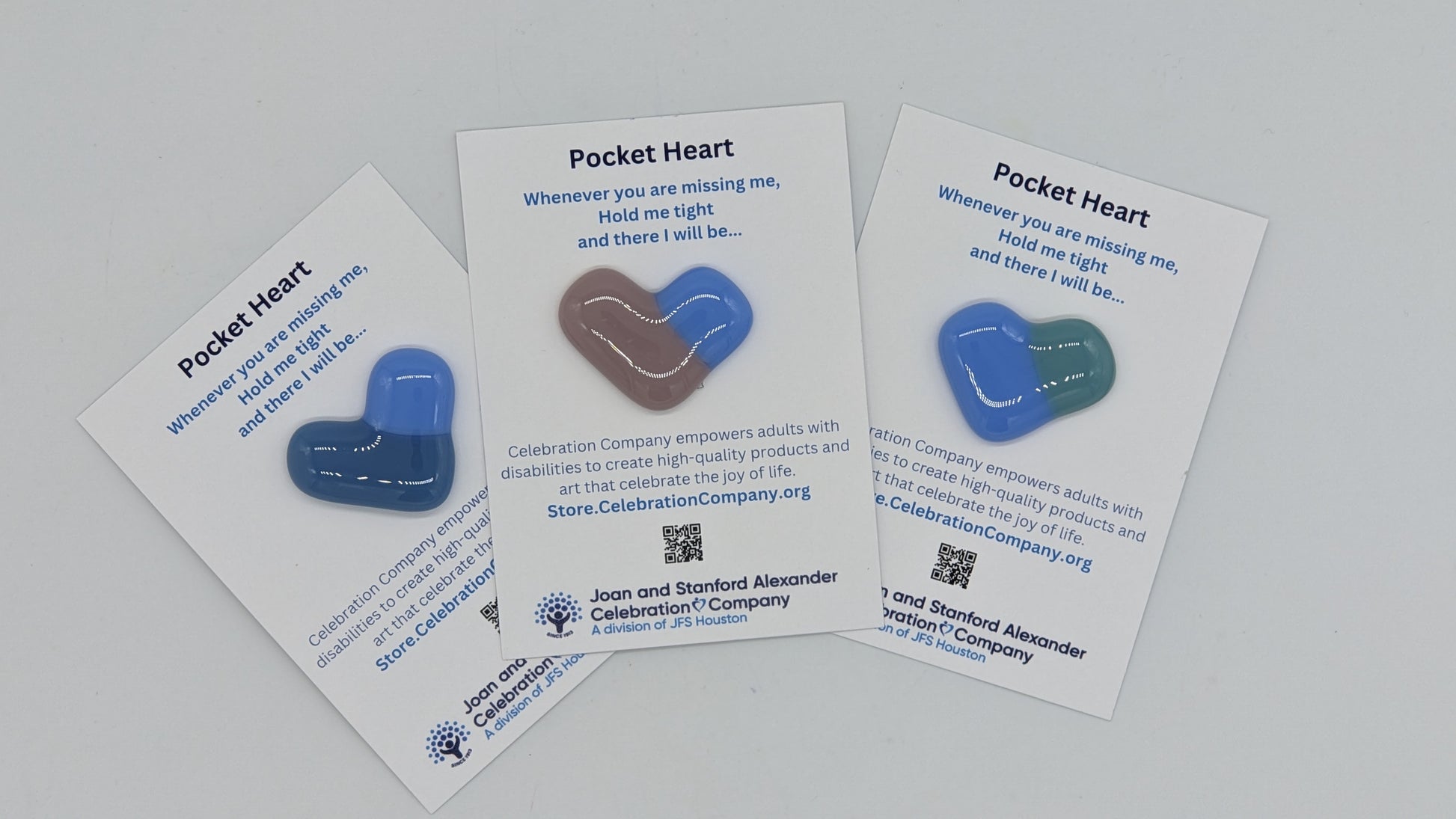 cards with glass hearts