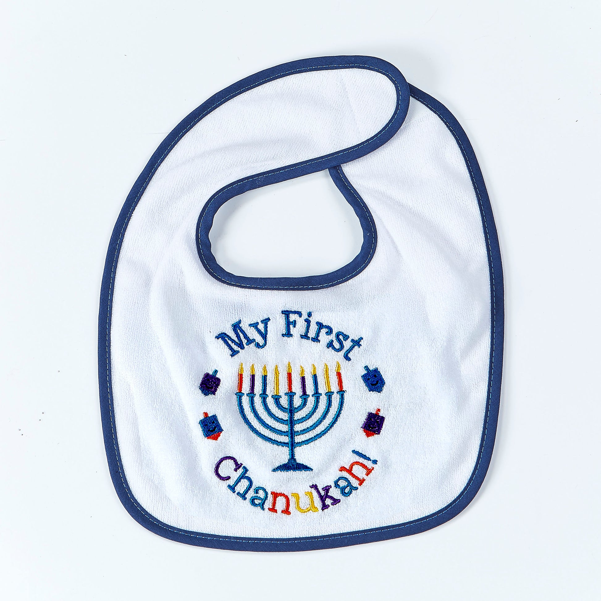 bib with my first Chanukah written on it