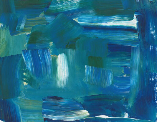 varying shades of blue