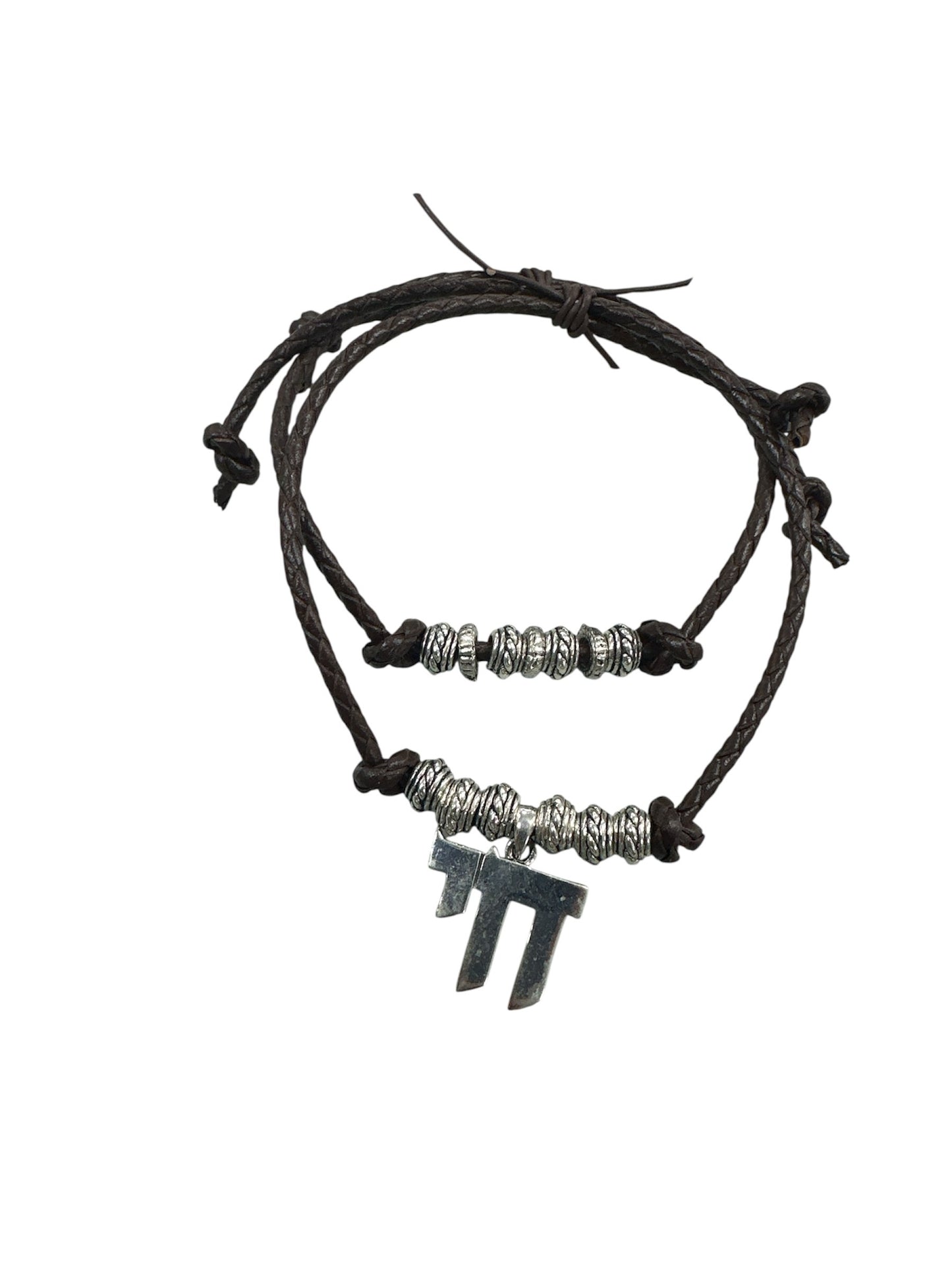 Man Bracelet with the symbol of LIFE in Hebrew, made by the employees of Celebration Company West. 