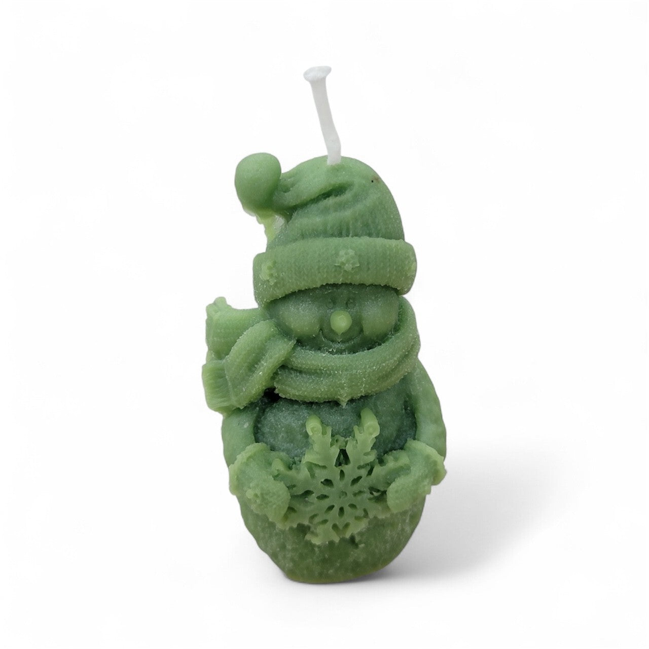 Snowman candle