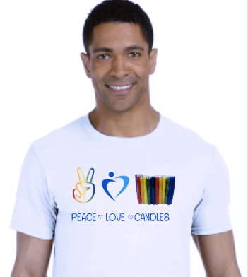 PEACE~LOVE~CANDLES Short Sleeve T-shirt