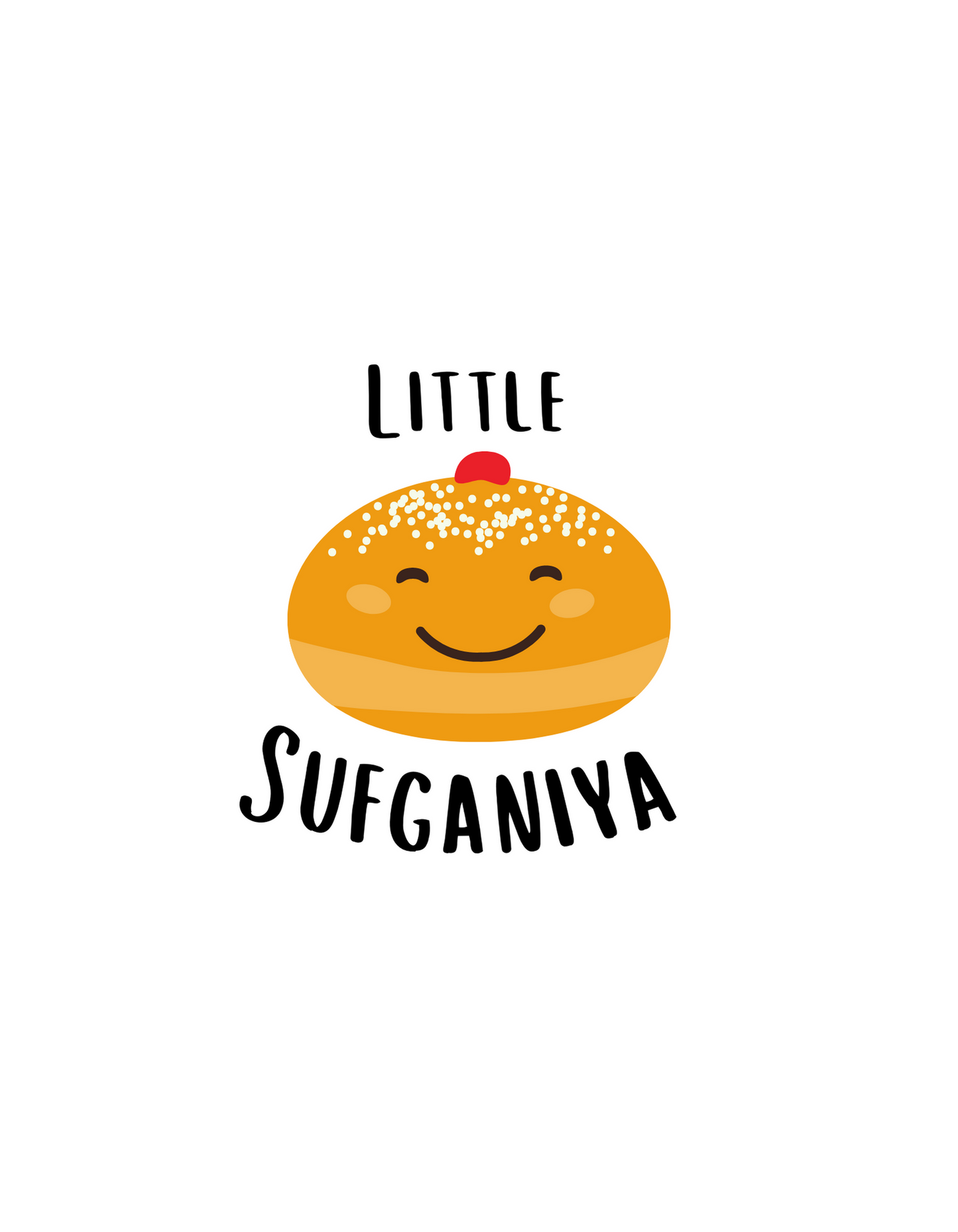 "Little Sufganiya"  Chanukah Onesie