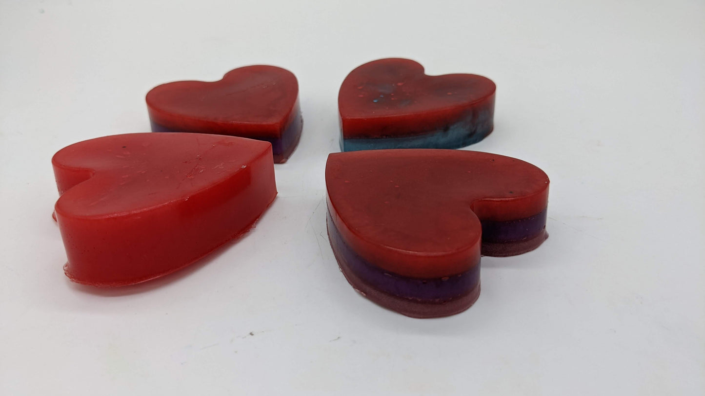 Heart soaps