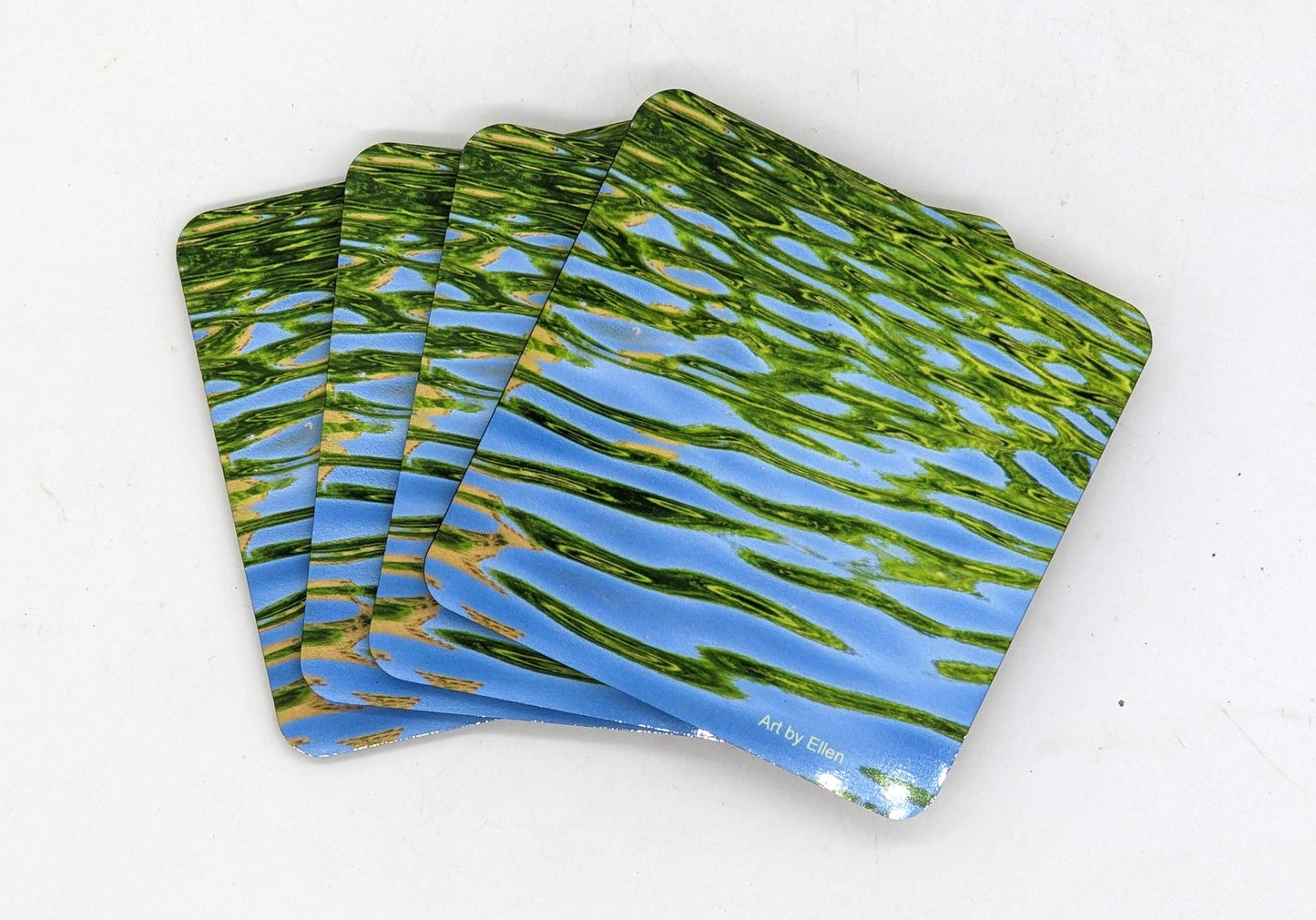 coasters with photo of water