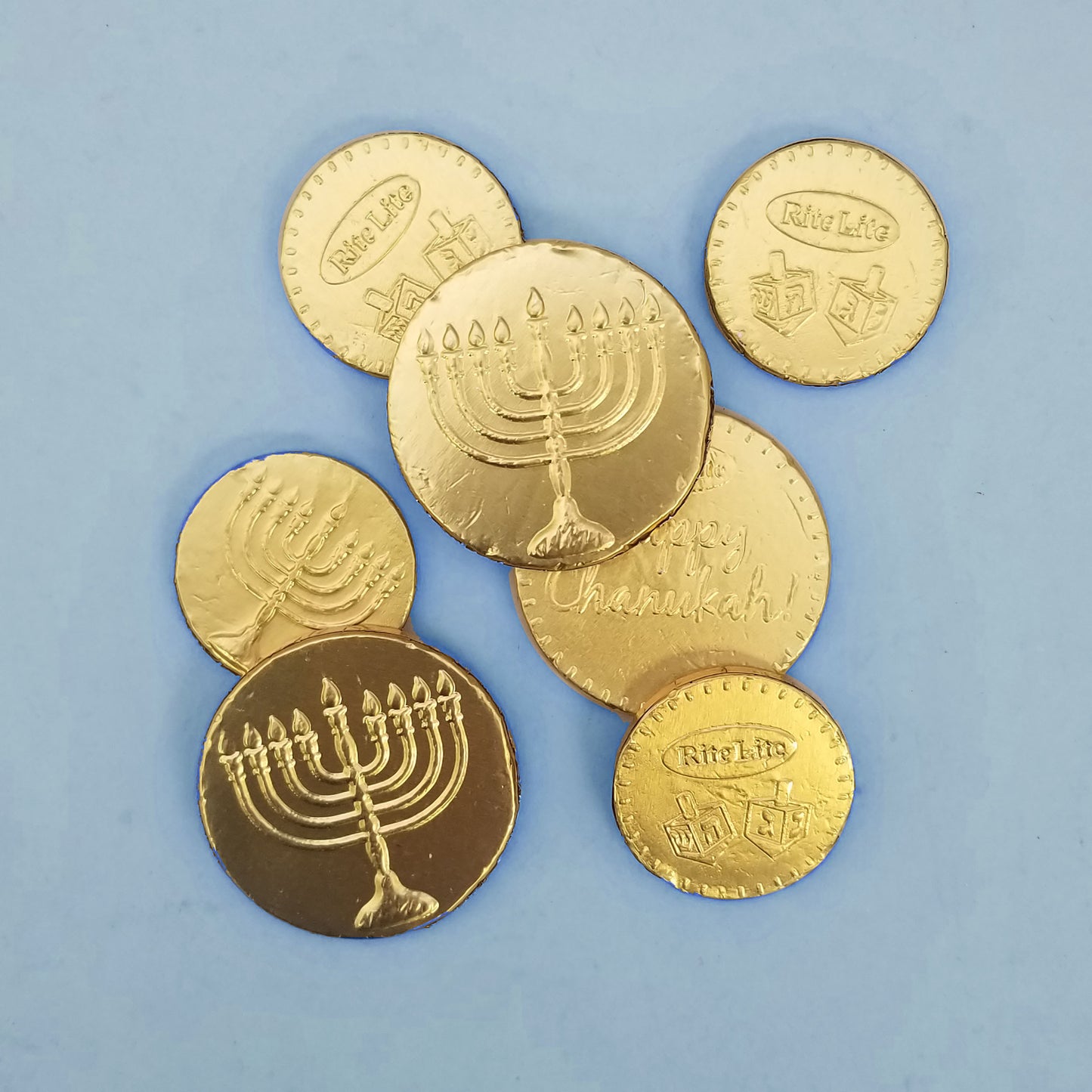 Large Bag of Chanukah Gelt Milk Chocolate Coins