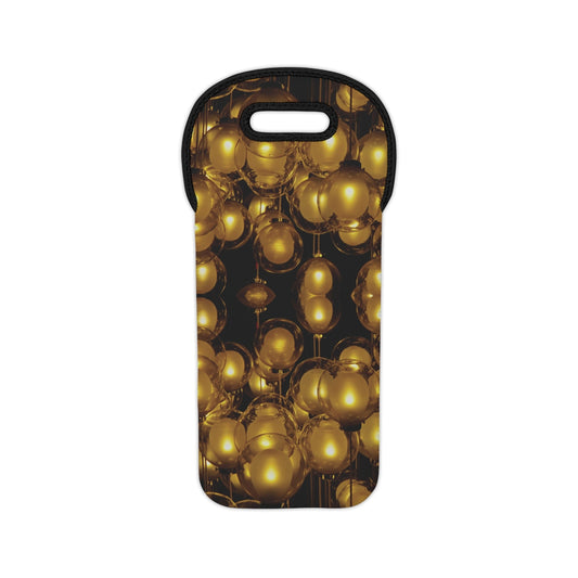 wine tote with image of reflective lights
