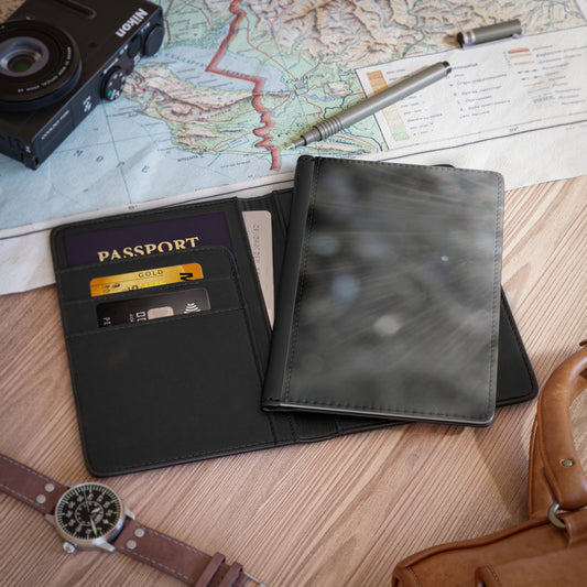 passport cover with image of gray sunlight
