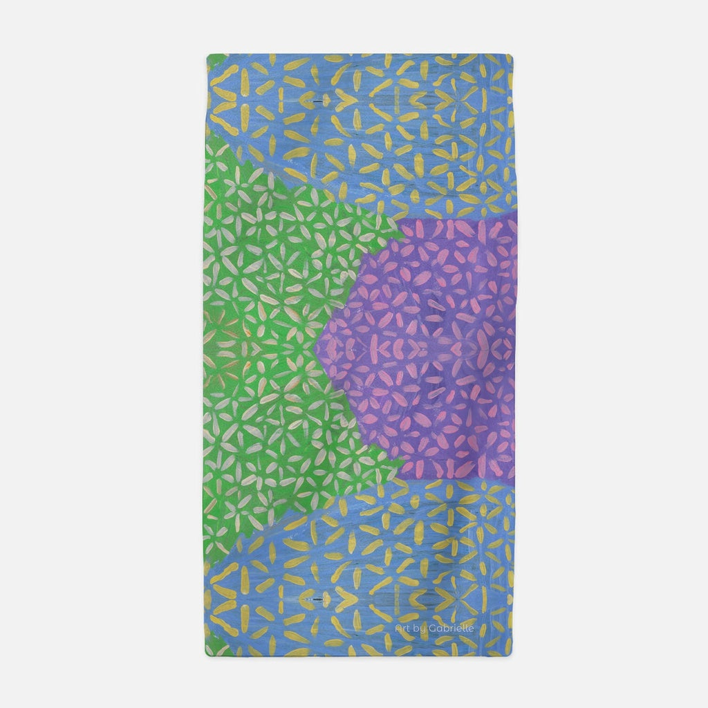 "An Arrangement of Flowers" Beach Towel by Gabrielle