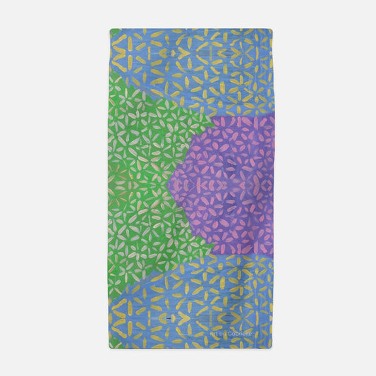 "An Arrangement of Flowers" Beach Towel by Gabrielle