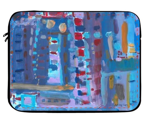 "Golden Red Sky" Laptop Case by Ian (13")