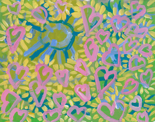 Hearts and Sunlight painting