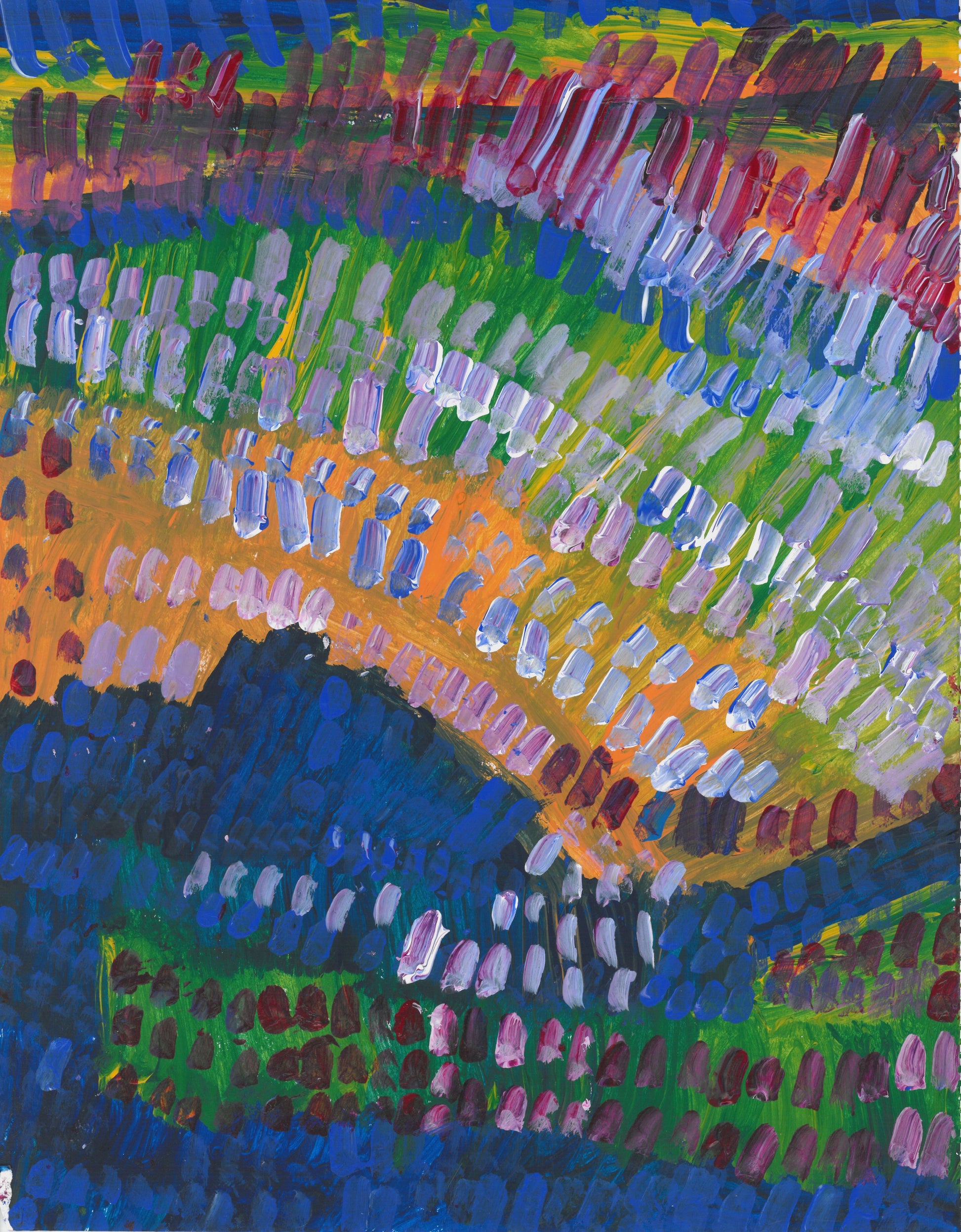 Many Lines Alive painting