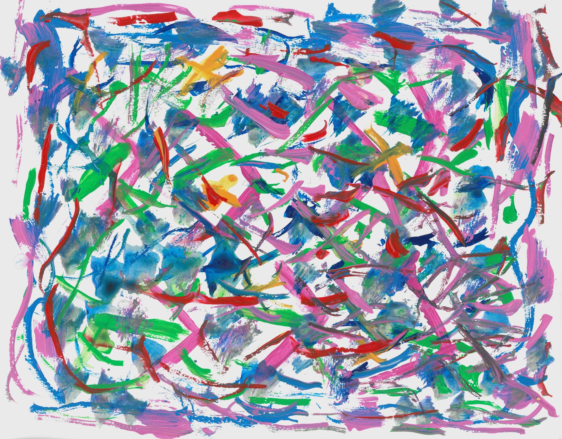Rainbow Swirl painting