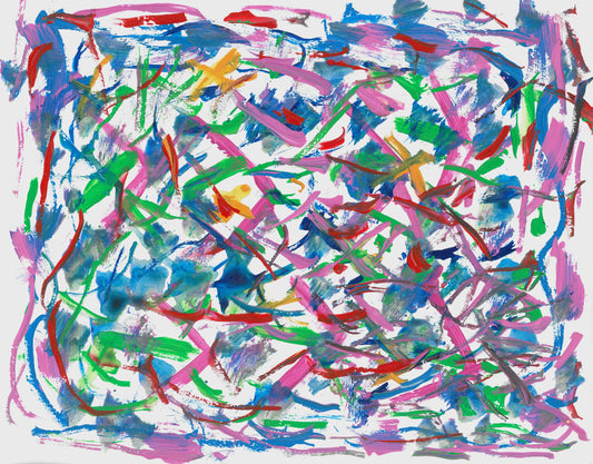 Rainbow Swirl painting