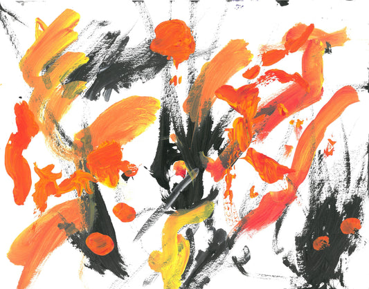 Fire on the Range painting