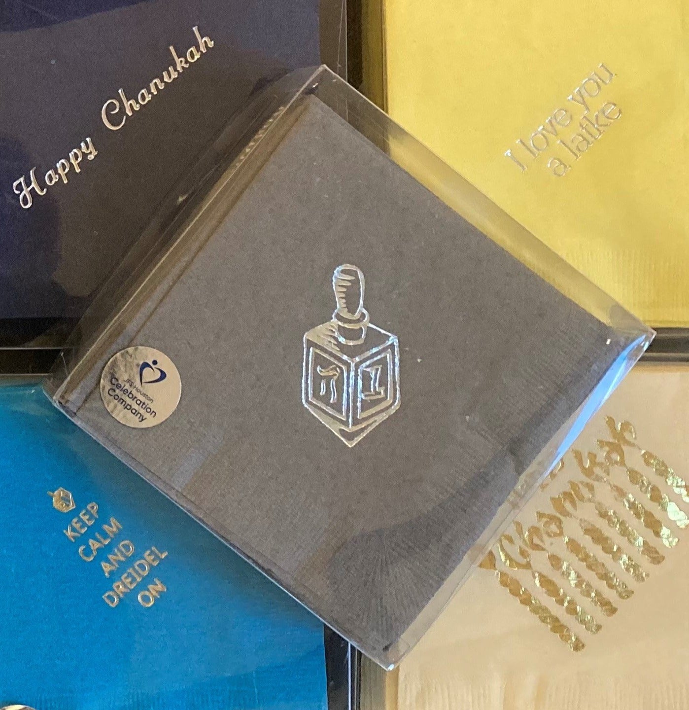 Chanukah Cocktail Napkins (25 count) "Dreidel Graphic"