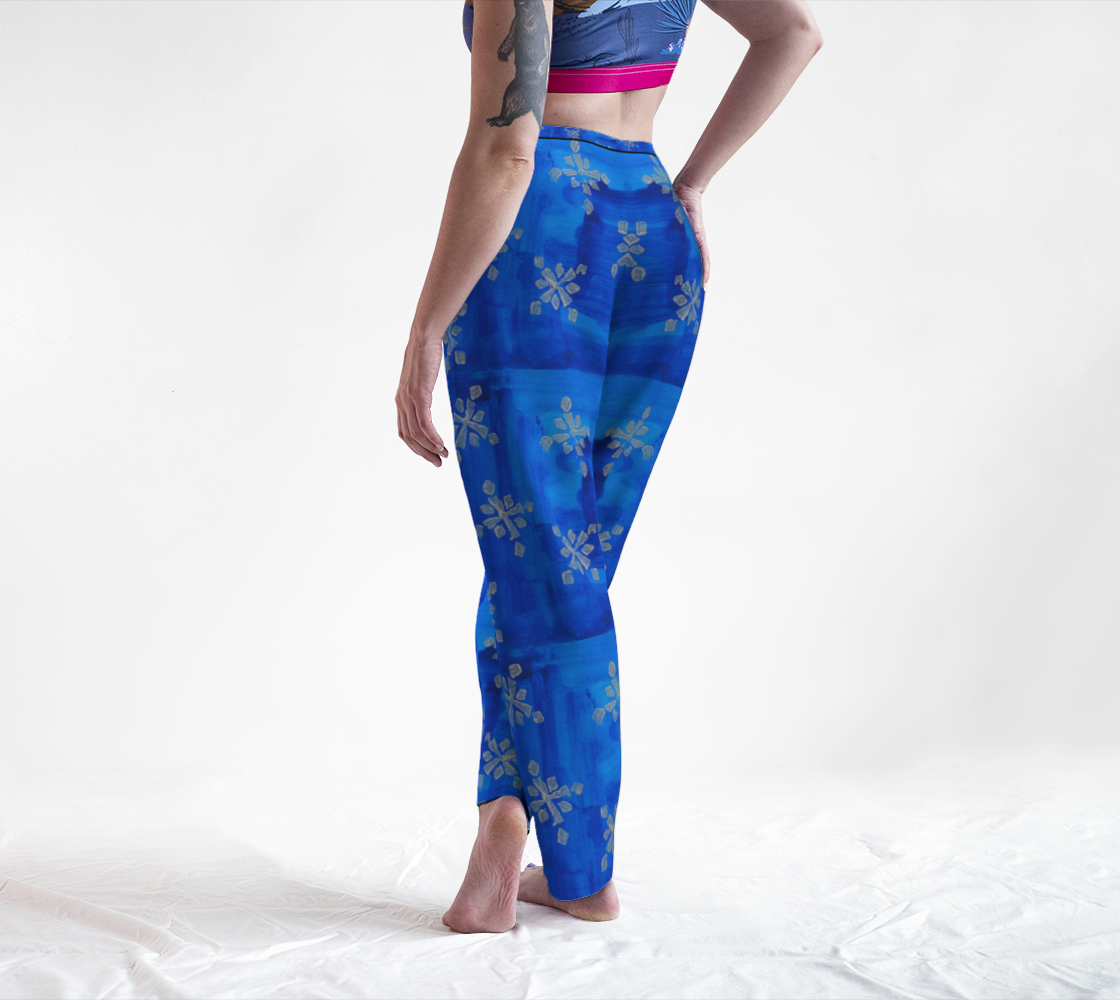 PAJAMA PANTS "Blue Snowflake" by Evan L. & Ian