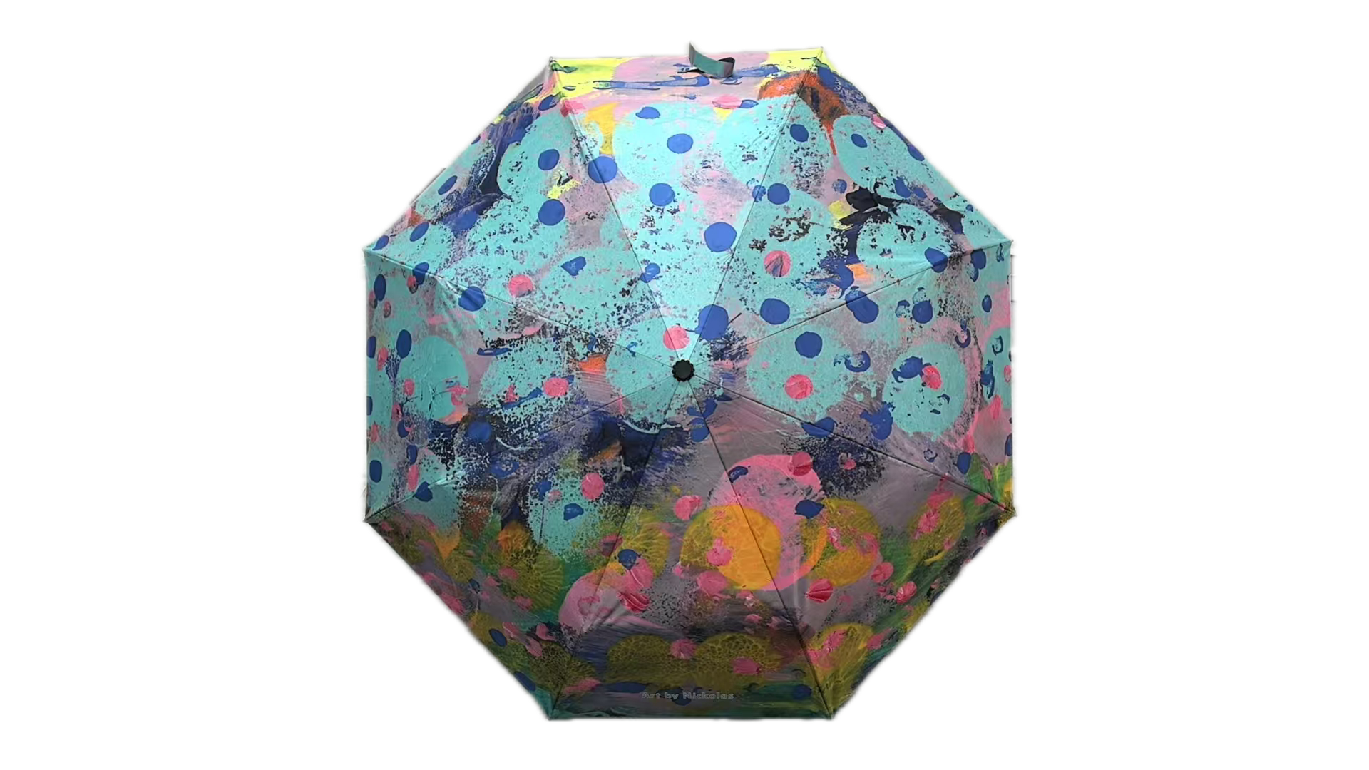 umbrella of pinks and blues