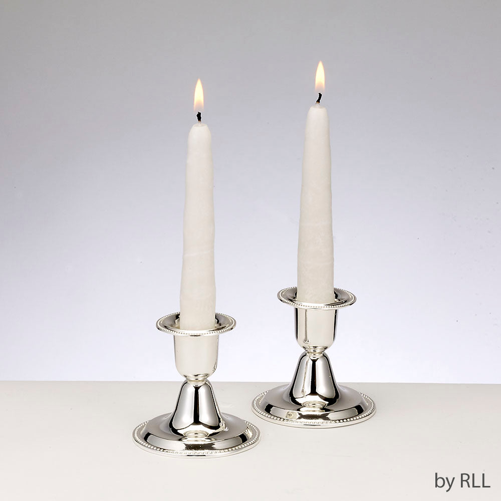 Silverplated Candlesticks Set - 2.5"