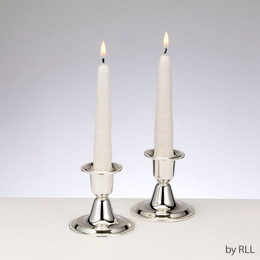 Silverplated Candlesticks Set - 2.5"