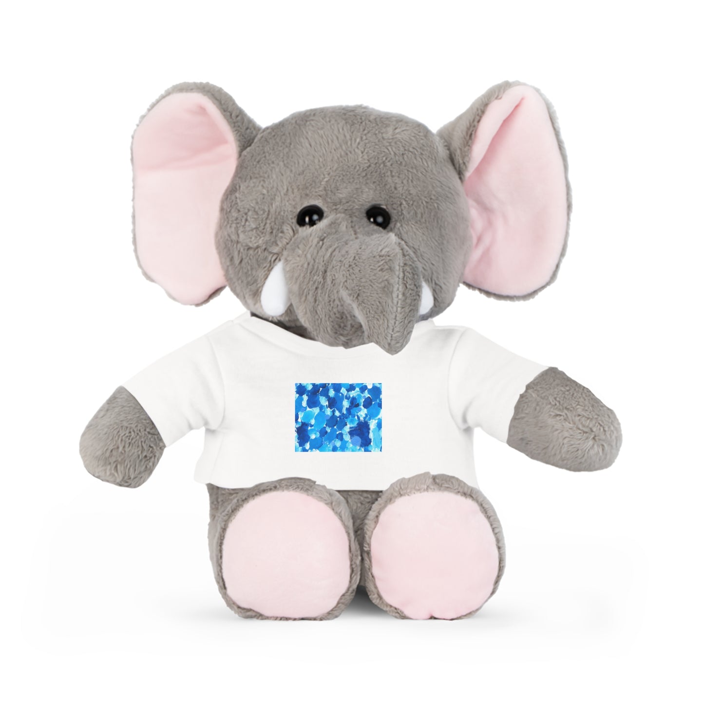 stuffed elephant with shirt