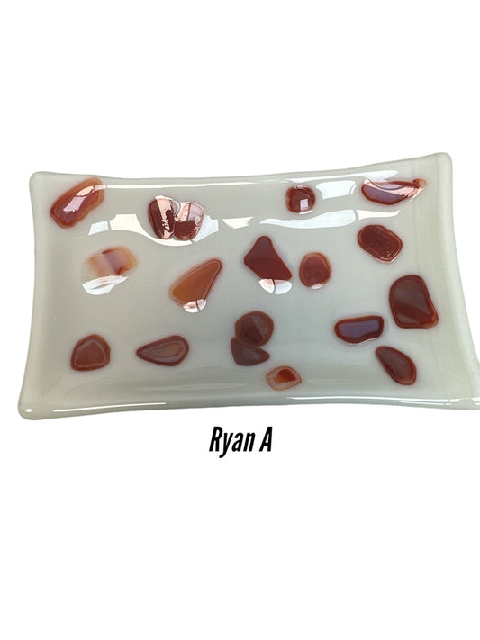 Ryan's hand made Glass Soap Dish