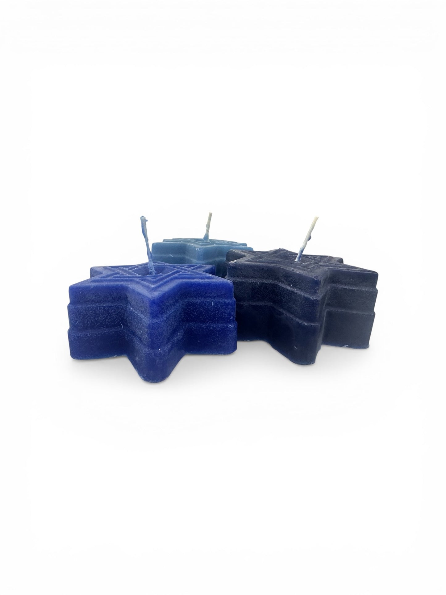 Hand-Poured Star of David Candle