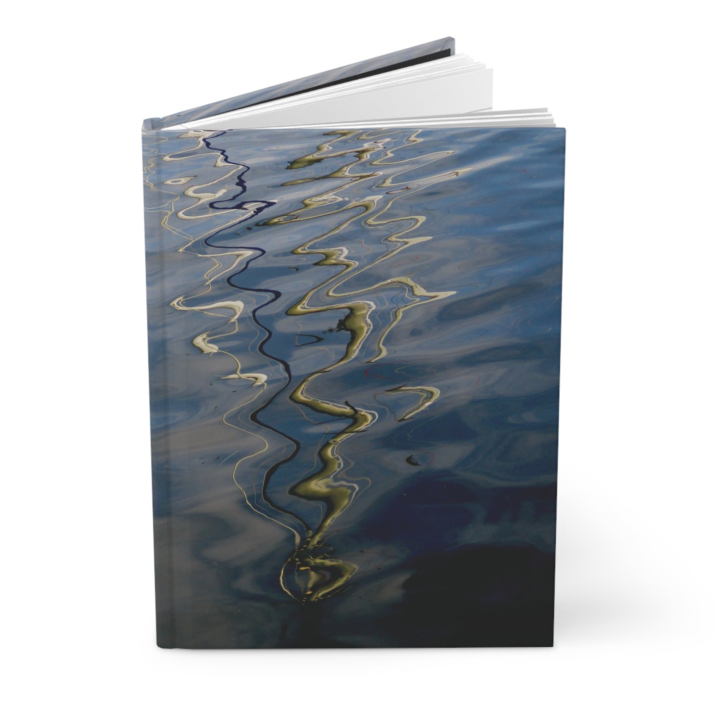 journal of a Photograph of ripples of water and with a reflection of a wavey line