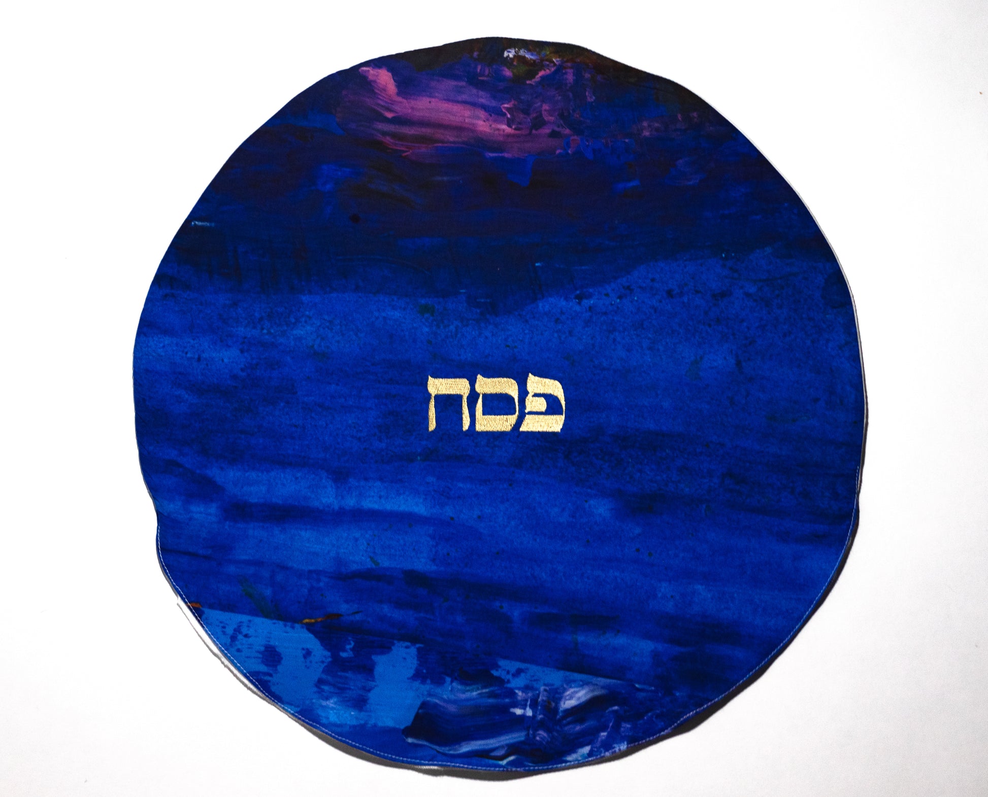 matzah cover with pesach in hebrew