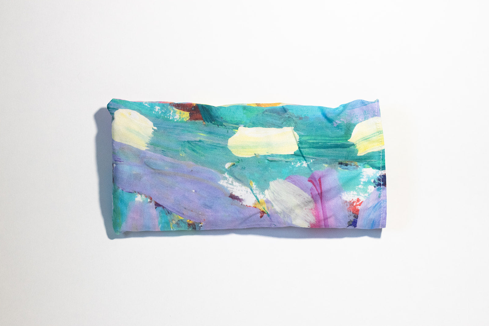 lavender eye pillow with teal case