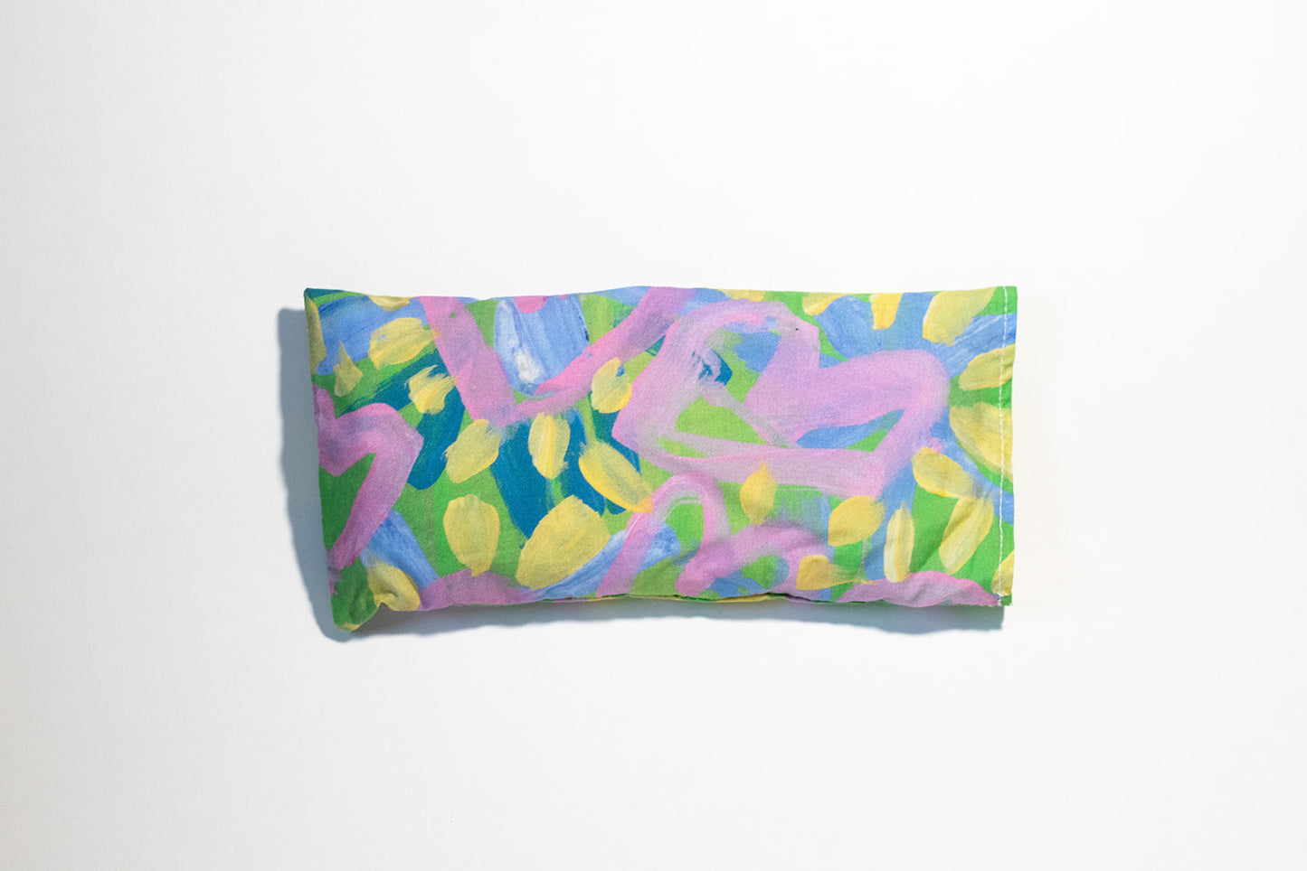 lavender eye pillow with hearts