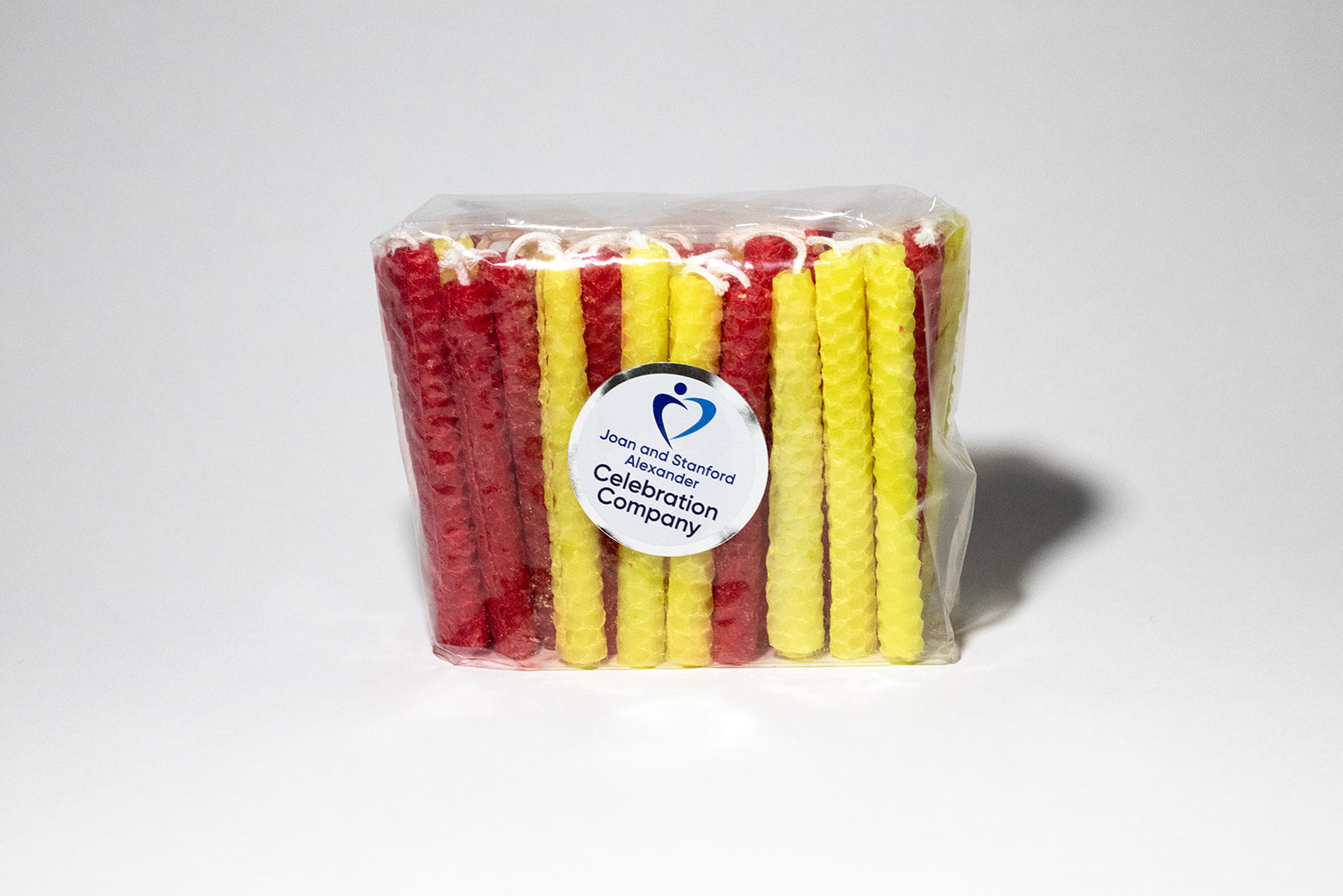 Package of 44 Chanukah candles in red and yellow.