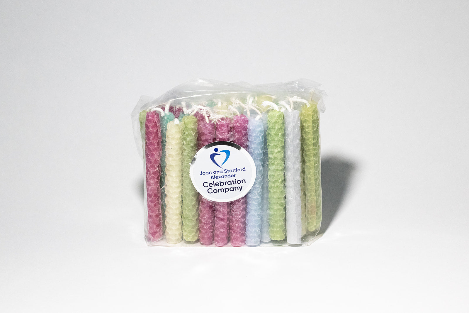Bundle of Light Blue, Chartreuse, Pink, Seafoam, and White candles