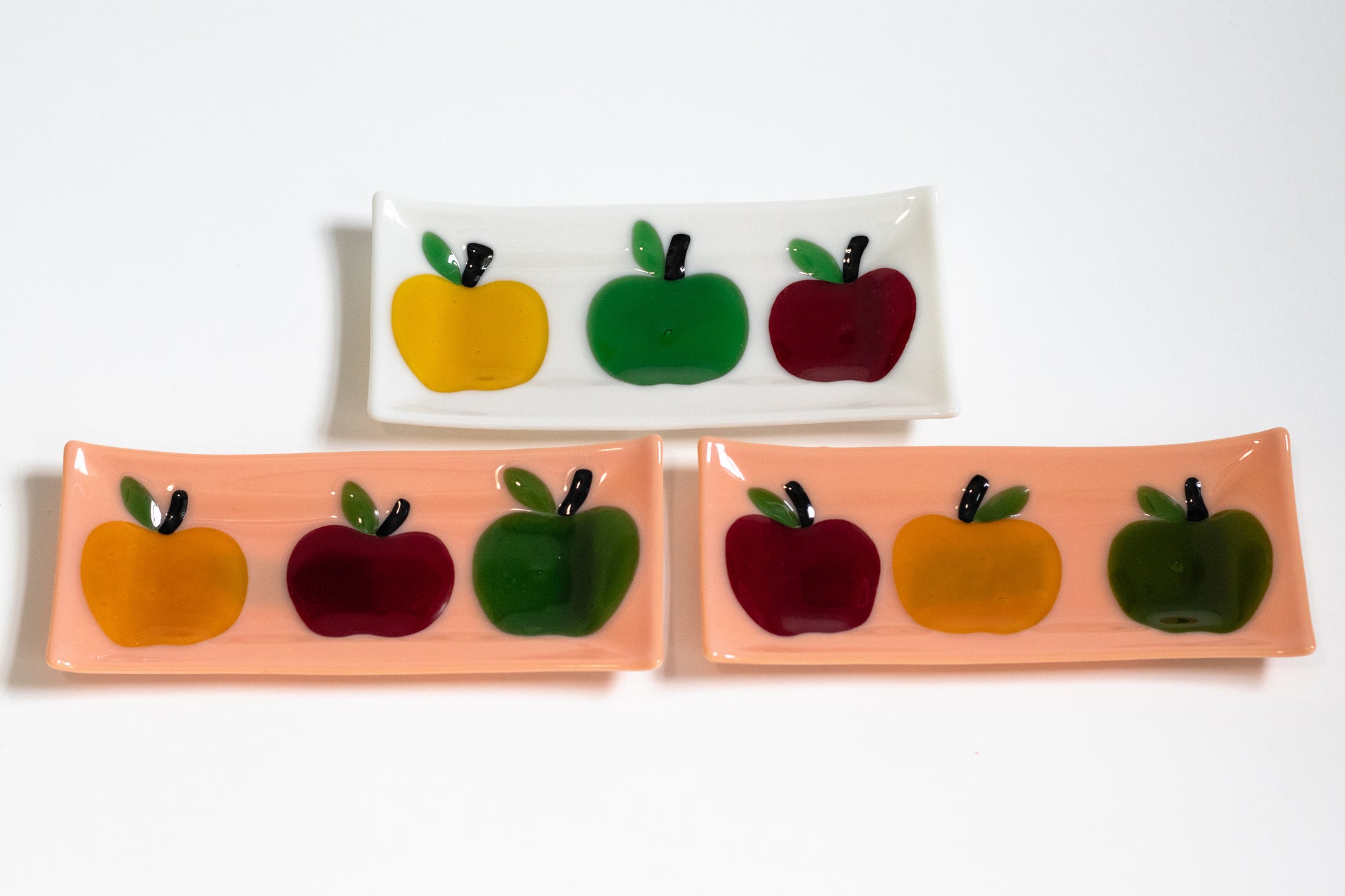 picture of three apple trays