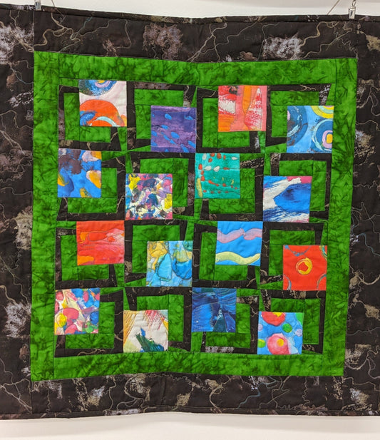 quilt of a bunch of artwork