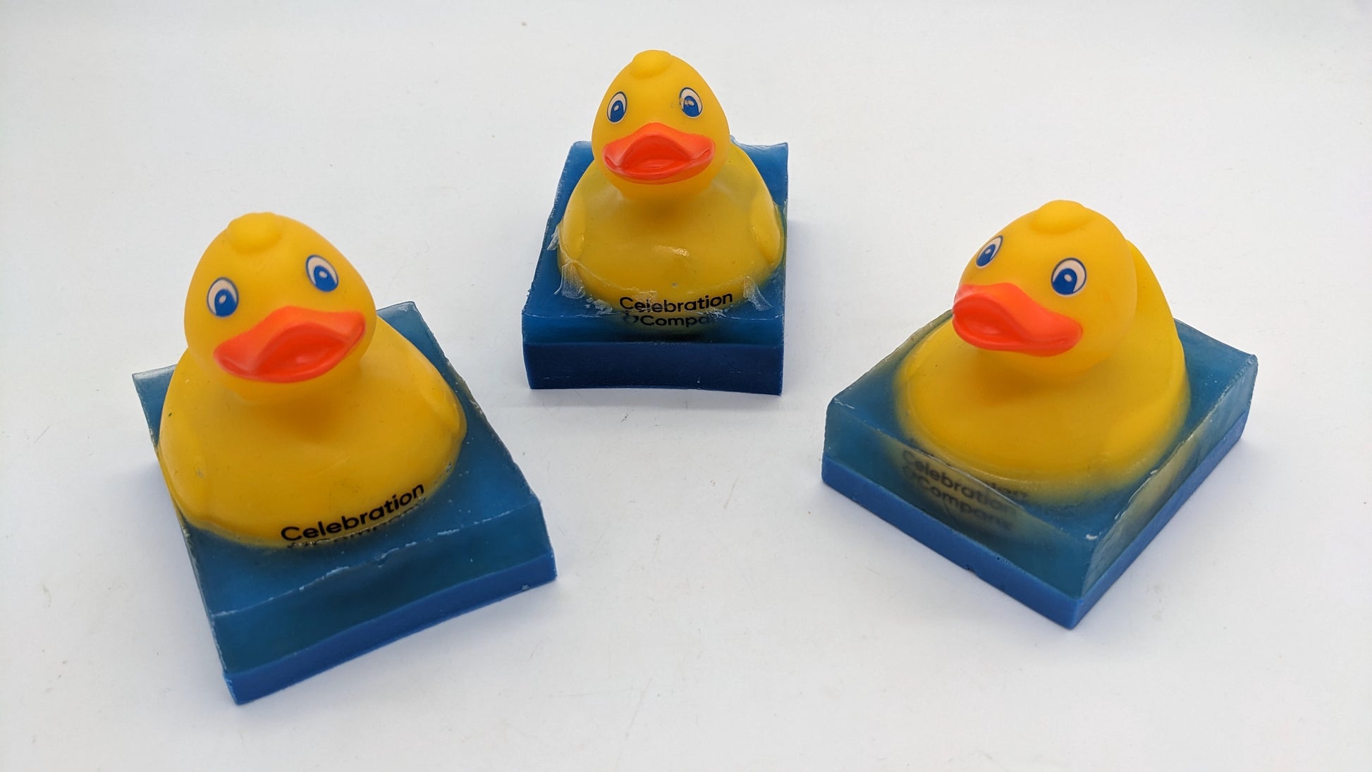 soap with a rubber duck embedded