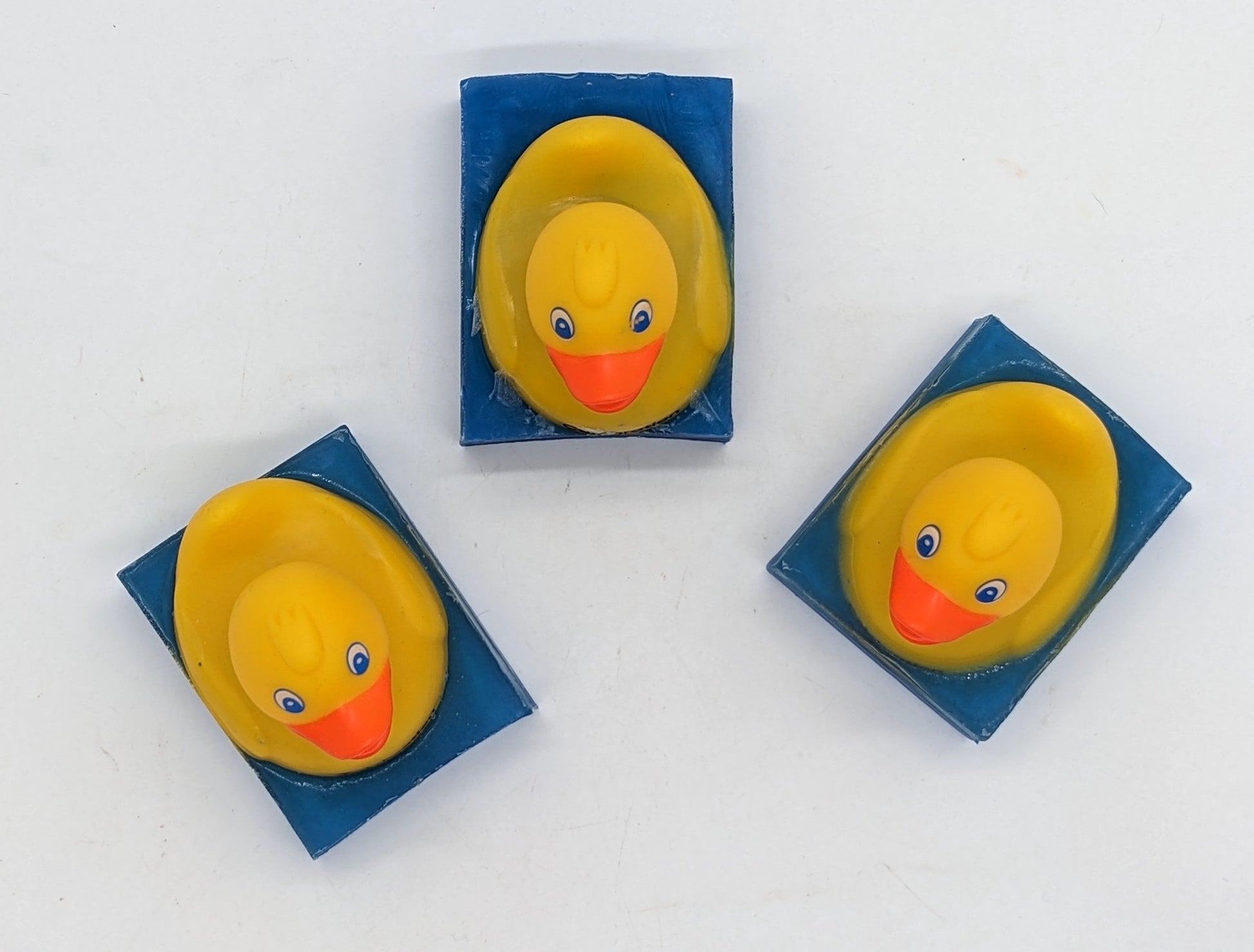 soap with a rubber duck embedded