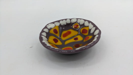 fused glass trinket bowl