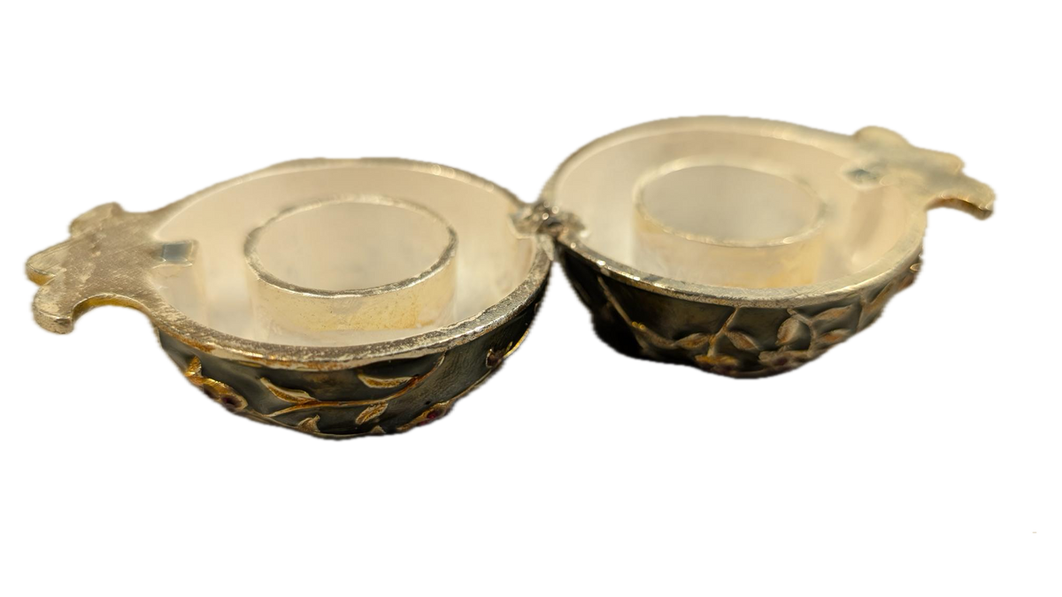 open candle holder in pomegranate shape